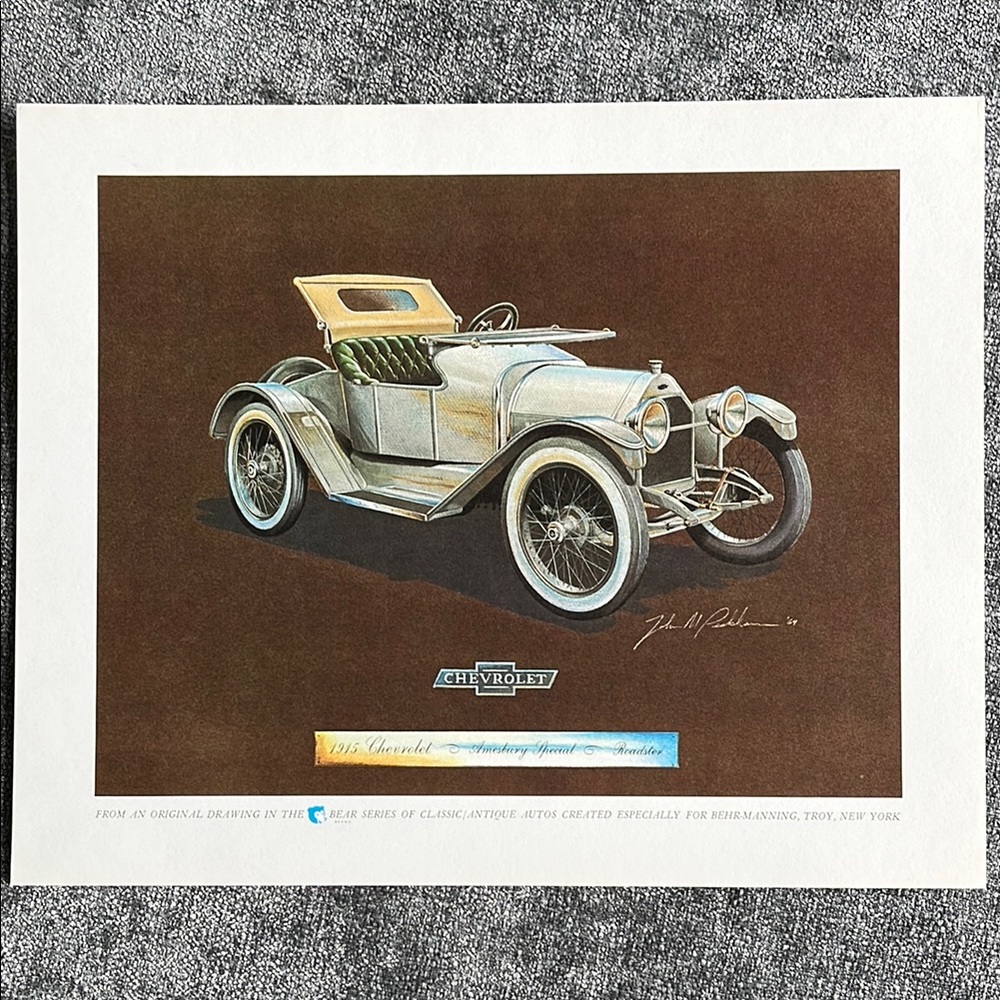 1915 Chevrolet Amesbury Special Roadster Print